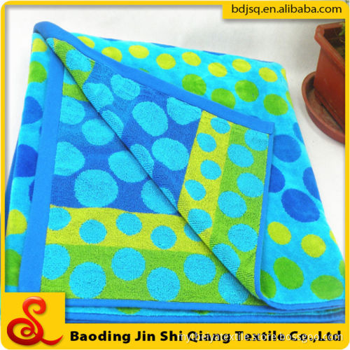 High Quality Cotton Jacquard Yarn Dyed Beach Towel